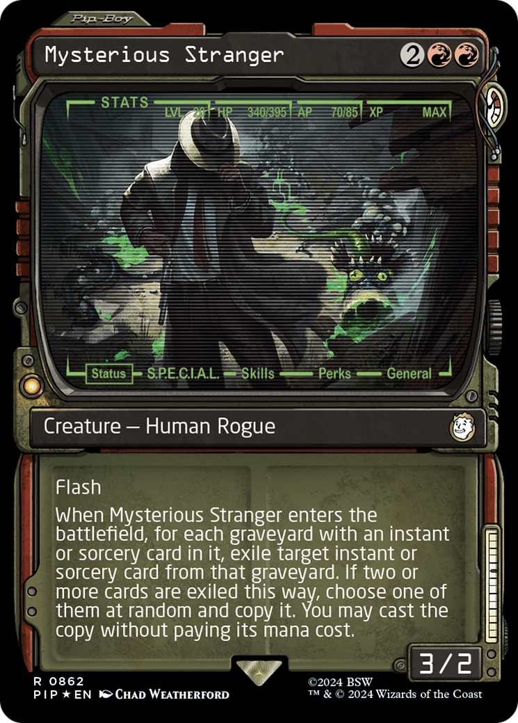 Mysterious Stranger (Showcase) (Surge Foil) [Fallout] | Gear Gaming Fayetteville