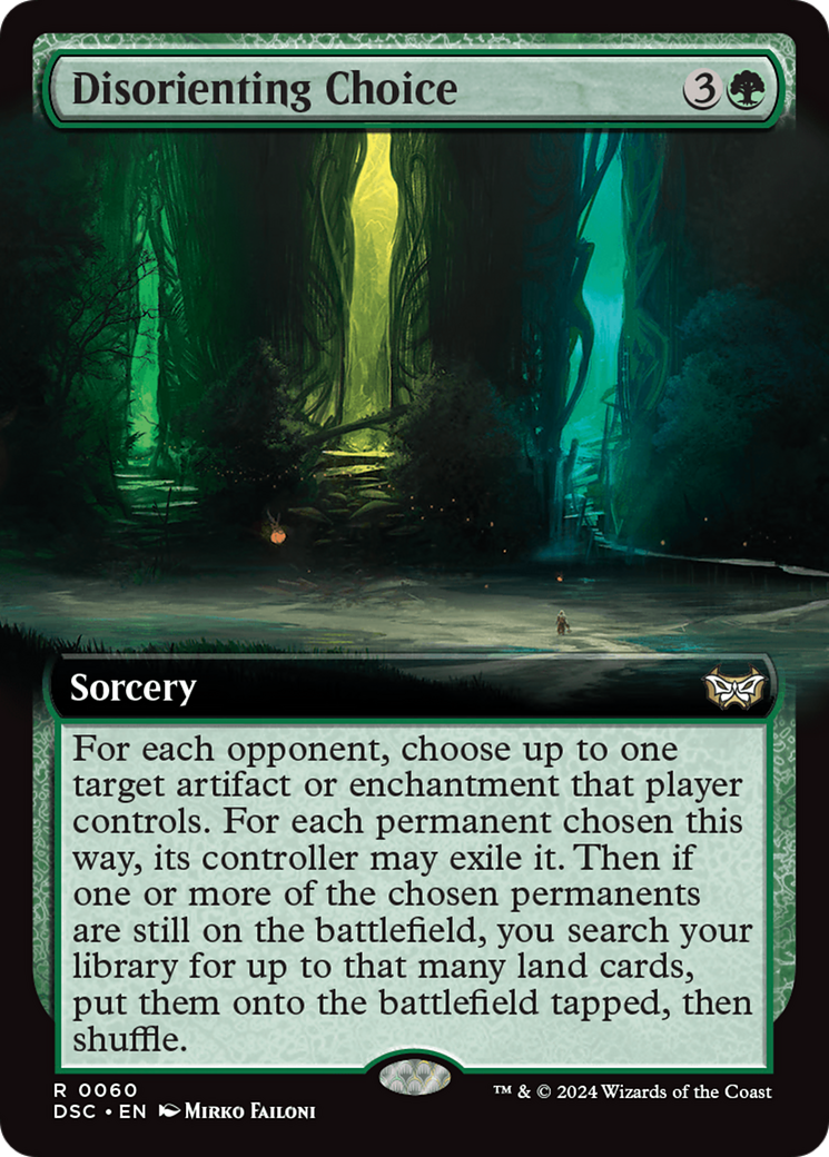 Disorienting Choice (Extended Art) [Duskmourn: House of Horror Commander] | Gear Gaming Fayetteville