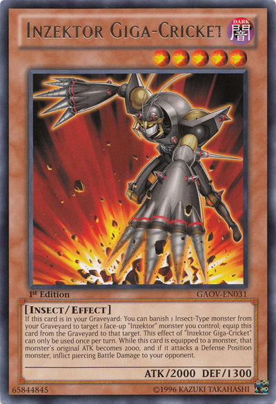 Inzektor Giga-Cricket [GAOV-EN031] Rare | Gear Gaming Fayetteville