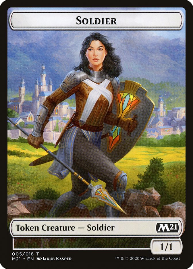 Cat (020) // Soldier Double-Sided Token [Core Set 2021 Tokens] | Gear Gaming Fayetteville