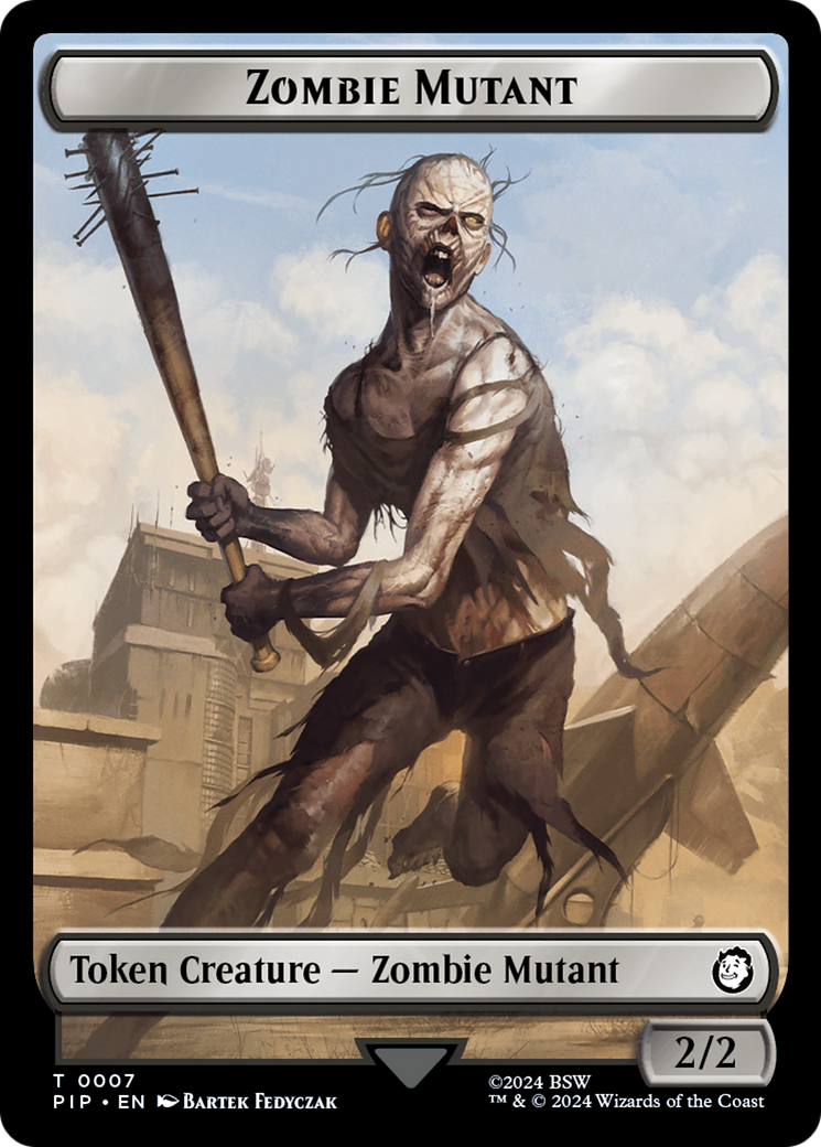 Junk // Zombie Mutant Double-Sided Token [Fallout Tokens] | Gear Gaming Fayetteville