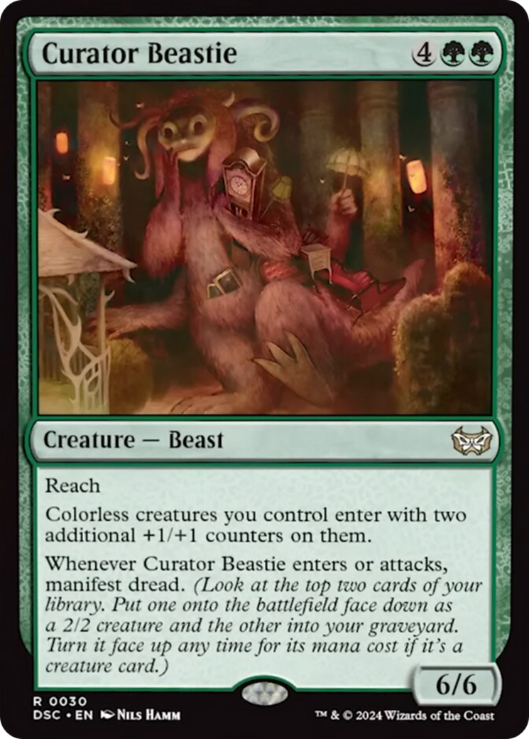 Curator Beastie (Extended Art) [Duskmourn: House of Horror Commander] | Gear Gaming Fayetteville