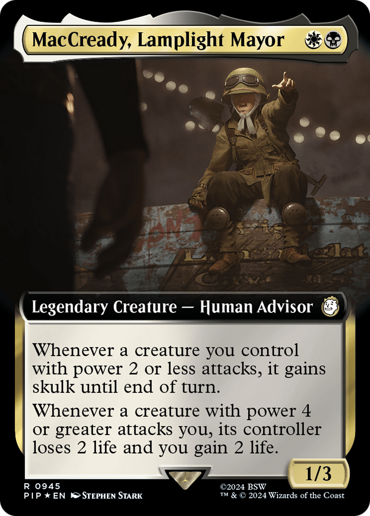 MacCready, Lamplight Mayor (Extended Art) (Surge Foil) [Fallout] | Gear Gaming Fayetteville