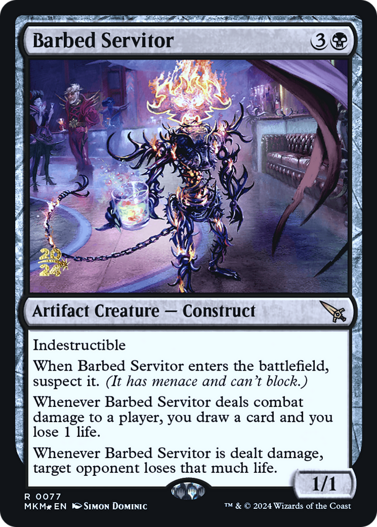 Barbed Servitor [Murders at Karlov Manor Prerelease Promos] | Gear Gaming Fayetteville