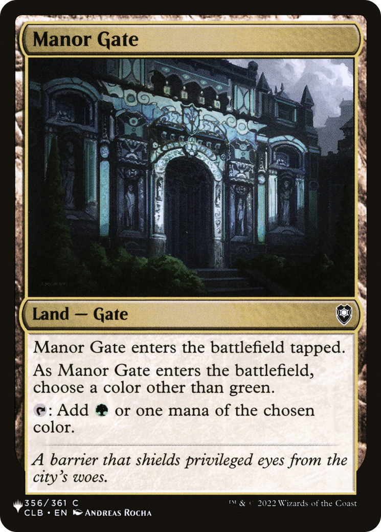 Manor Gate [The List] | Gear Gaming Fayetteville