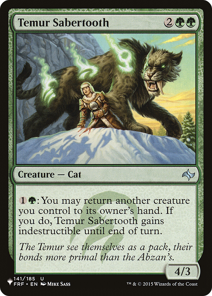 Temur Sabertooth [The List] | Gear Gaming Fayetteville