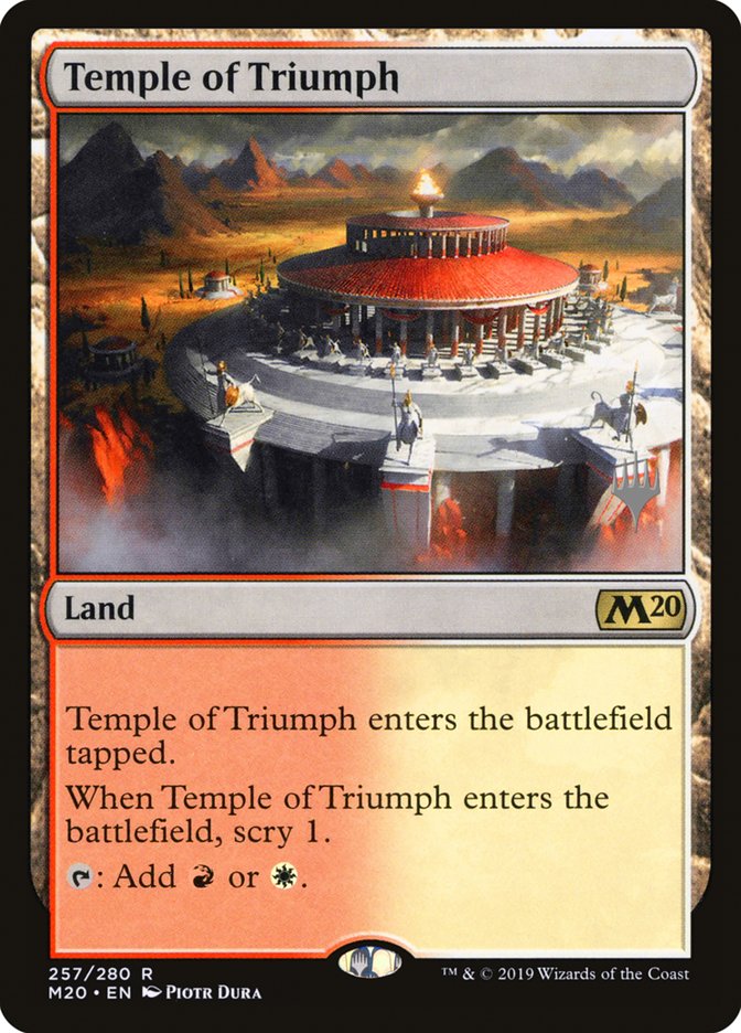 Temple of Triumph (Promo Pack) [Core Set 2020 Promos] | Gear Gaming Fayetteville