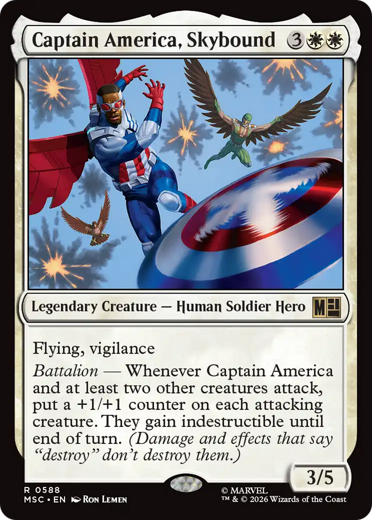 Captain America, Skybound [Marvel Super Heroes Commander] | Gear Gaming Fayetteville