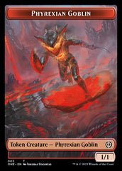 Rebel // Phyrexian Goblin Double-Sided Token [Phyrexia: All Will Be One Tokens] | Gear Gaming Fayetteville