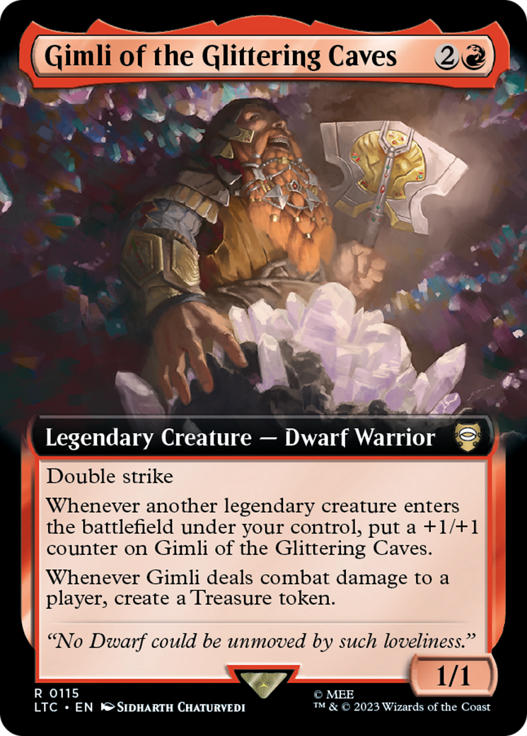 Gimli of the Glittering Caves (Extended Art) [The Lord of the Rings: Tales of Middle-Earth Commander] | Gear Gaming Fayetteville