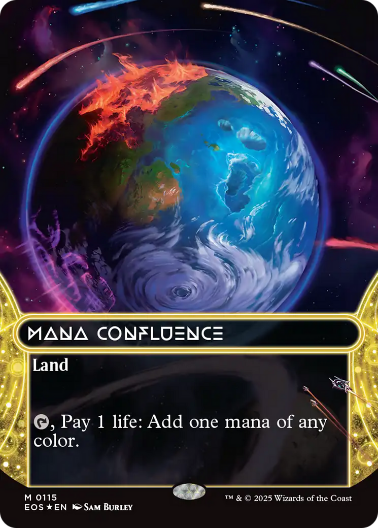 Mana Confluence (0115) (Borderless) (Galaxy Foil) [Edge of Eternities: Stellar Sights] | Gear Gaming Fayetteville