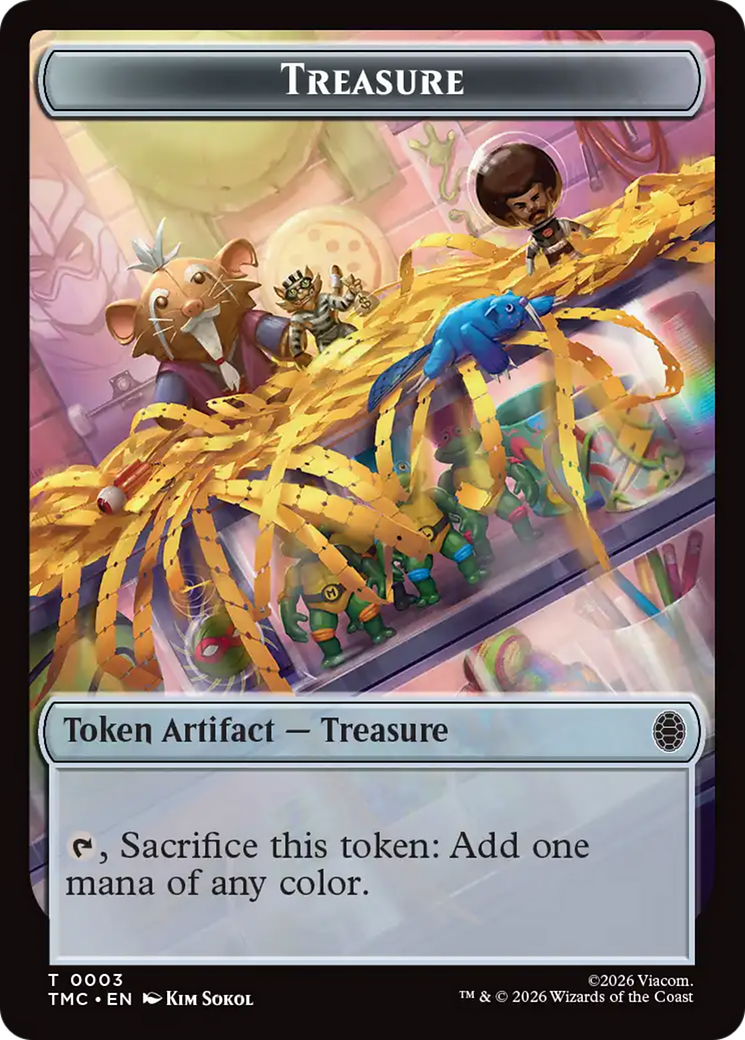 Treasure // Clue Double-Sided Token [Teenage Mutant Ninja Turtles Commander Tokens] | Gear Gaming Fayetteville