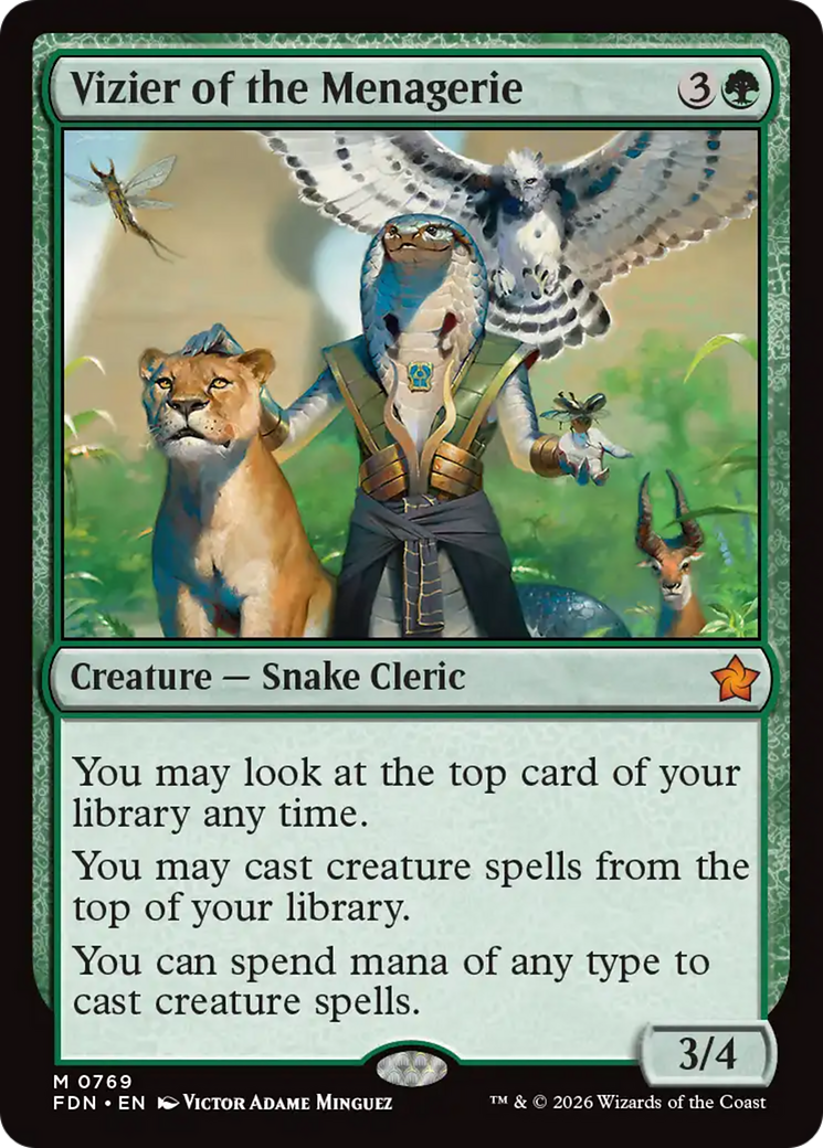 Vizier of the Menagerie (0769) [Foundations] | Gear Gaming Fayetteville