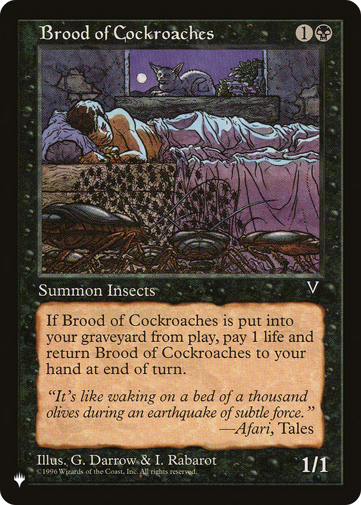 Brood of Cockroaches [The List Reprints] | Gear Gaming Fayetteville