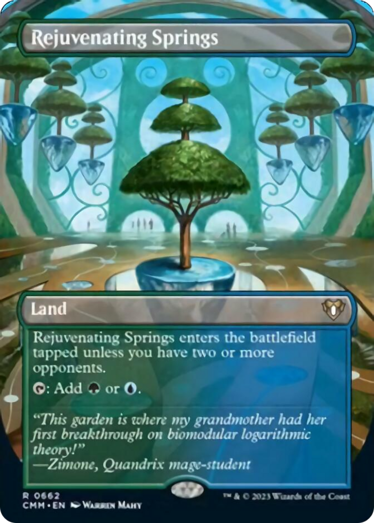 Rejuvenating Springs (Borderless Alternate Art) [Commander Masters] | Gear Gaming Fayetteville