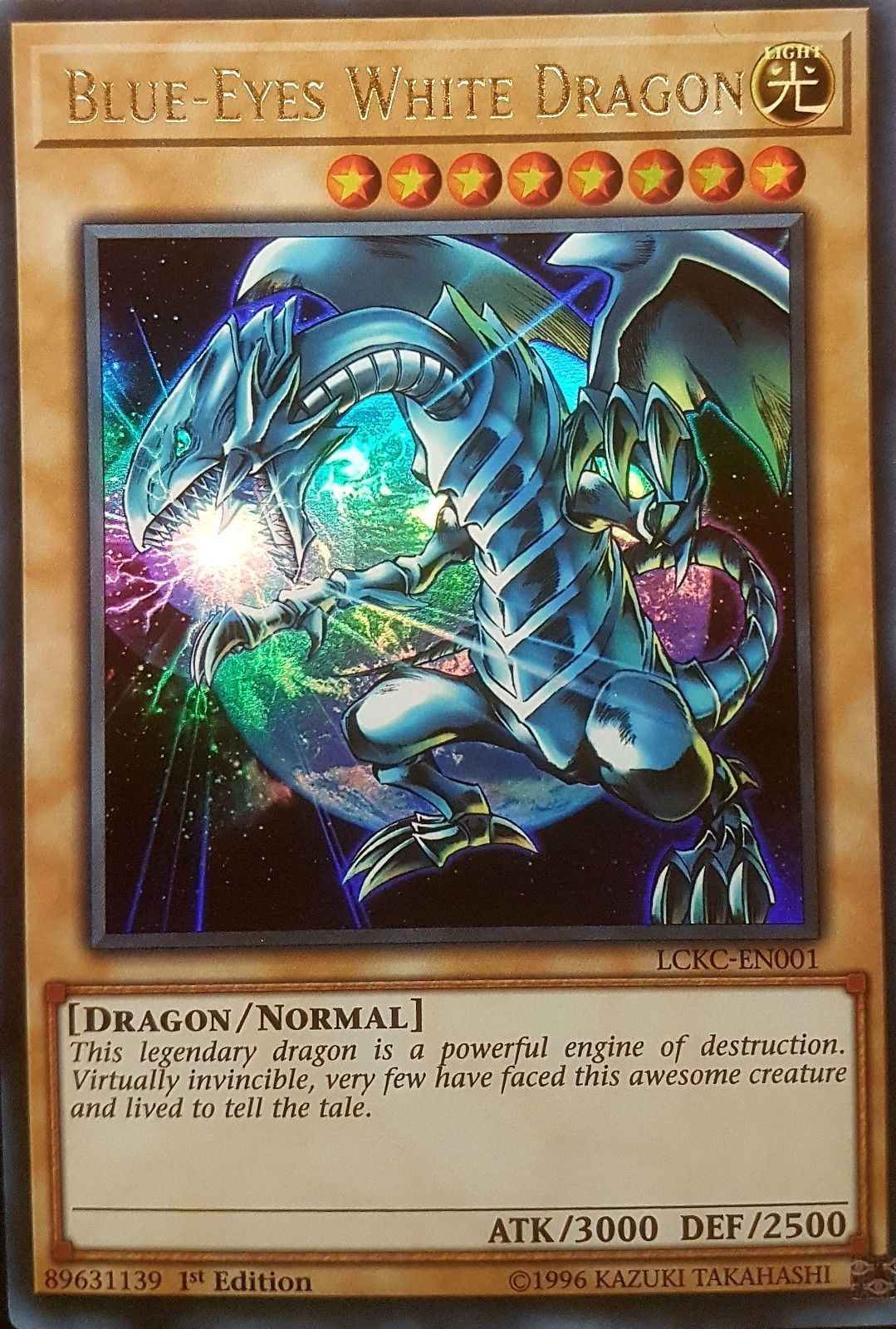 Blue-Eyes White Dragon (Version 3) [LCKC-EN001] Ultra Rare | Gear Gaming Fayetteville