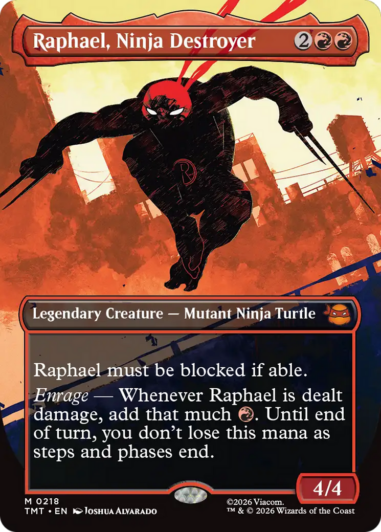 Raphael, Ninja Destroyer (Borderless) [Teenage Mutant Ninja Turtles] | Gear Gaming Fayetteville
