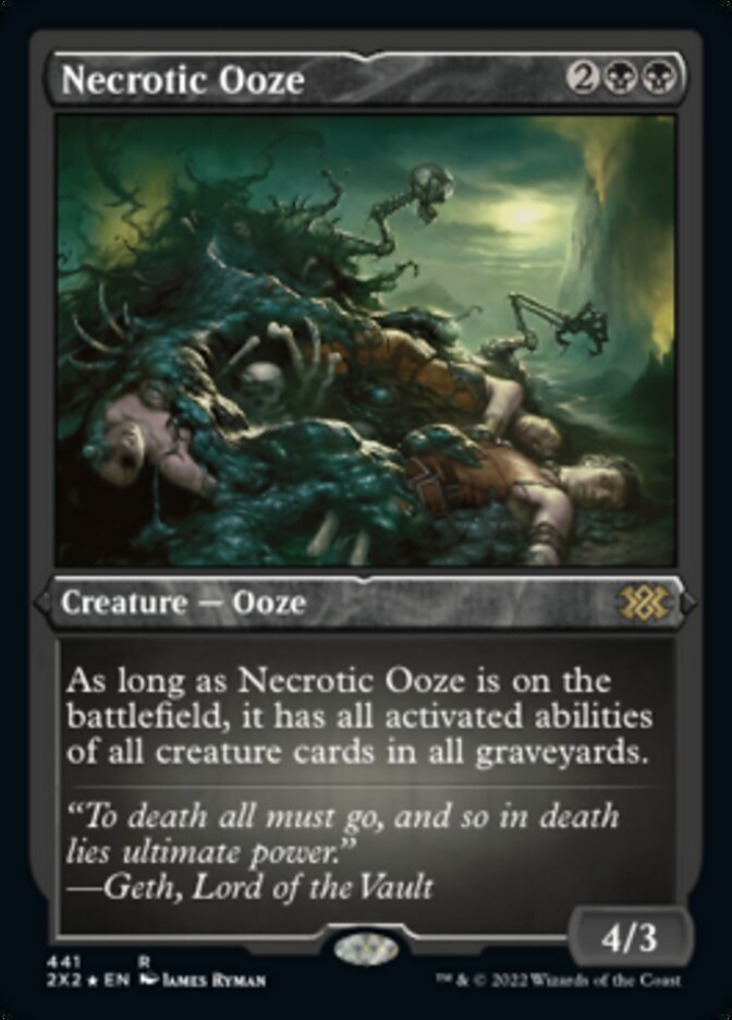 Necrotic Ooze (Foil Etched) [Double Masters 2022] | Gear Gaming Fayetteville