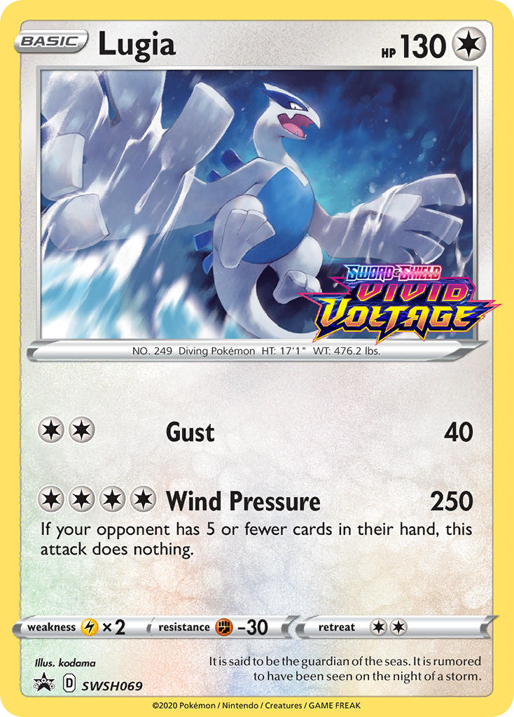 Lugia (SWSH069) (Prerelease Promo) [Sword & Shield: Black Star Promos] | Gear Gaming Fayetteville