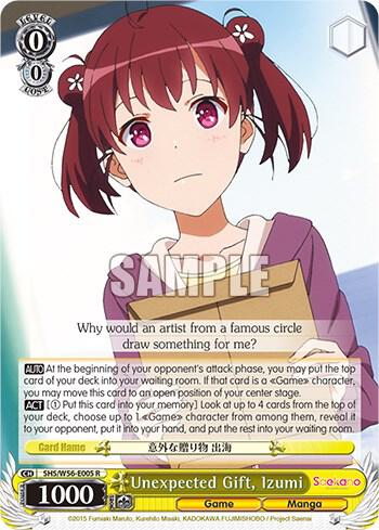 Unexpected Gift, Izumi - [Saekano: How to Raise a Boring Girlfriend] | Gear Gaming Fayetteville