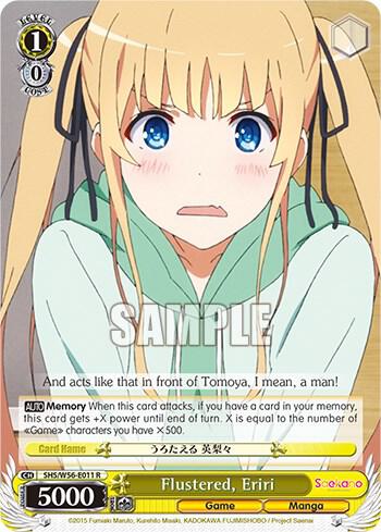 Flustered, Eriri - [Saekano: How to Raise a Boring Girlfriend] | Gear Gaming Fayetteville