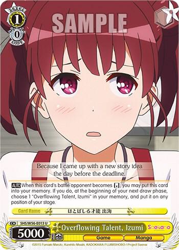 Overflowing Talent, Izumi - [Saekano: How to Raise a Boring Girlfriend] | Gear Gaming Fayetteville