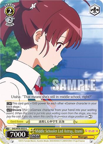 Middle Schooler Led Astray, Izumi - [Saekano: How to Raise a Boring Girlfriend] | Gear Gaming Fayetteville