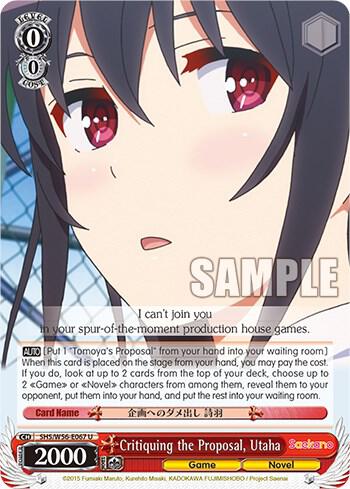 Critiquing the Proposal, Utaha - [Saekano: How to Raise a Boring Girlfriend] | Gear Gaming Fayetteville