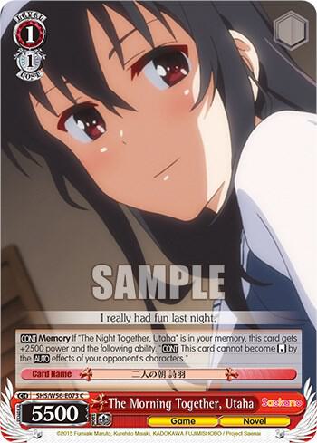 The Morning Together, Utaha - [Saekano: How to Raise a Boring Girlfriend] | Gear Gaming Fayetteville