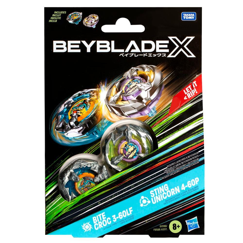 Beyblade X - Dual Pack: Bite Croc 3-60LF & Sting Unicorn 4-60P | Gear Gaming Fayetteville