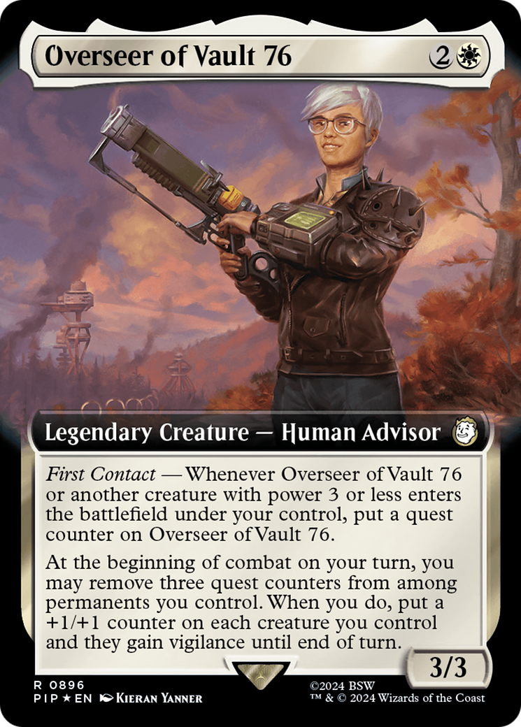 Overseer of Vault 76 (Extended Art) (Surge Foil) [Fallout] | Gear Gaming Fayetteville