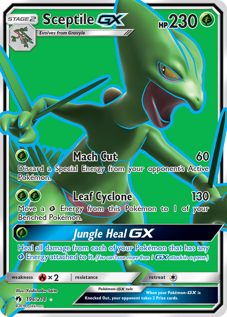 Sceptile GX (196/214) [Sun & Moon: Lost Thunder] | Gear Gaming Fayetteville