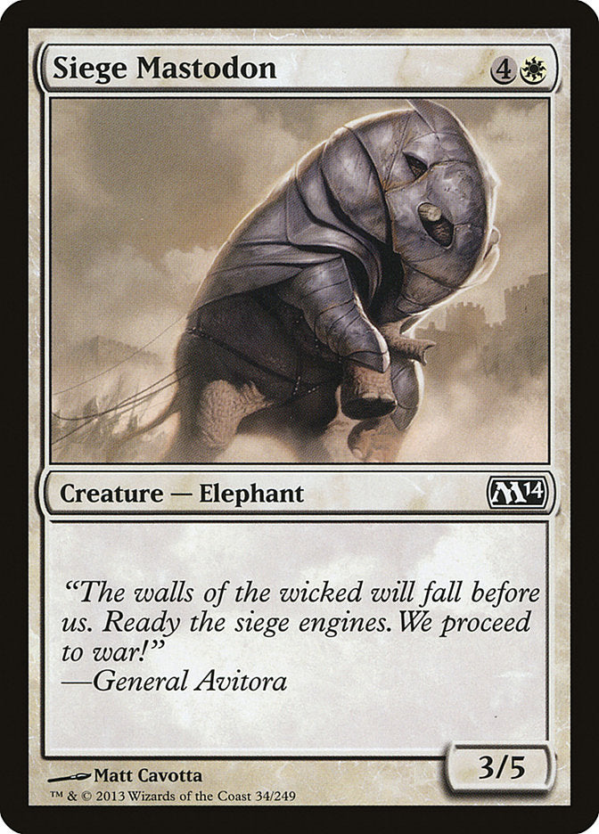 Siege Mastodon [Magic 2014] | Gear Gaming Fayetteville