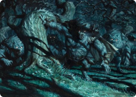 Unnatural Moonrise Art Card [Innistrad: Midnight Hunt Art Series] | Gear Gaming Fayetteville