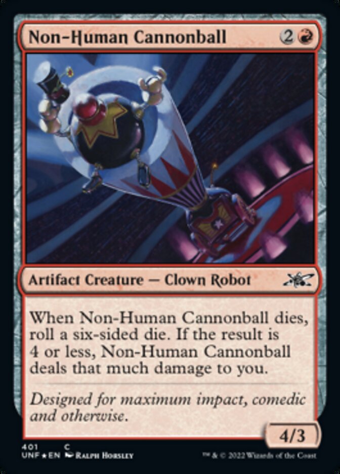 Non-Human Cannonball (Galaxy Foil) [Unfinity] | Gear Gaming Fayetteville