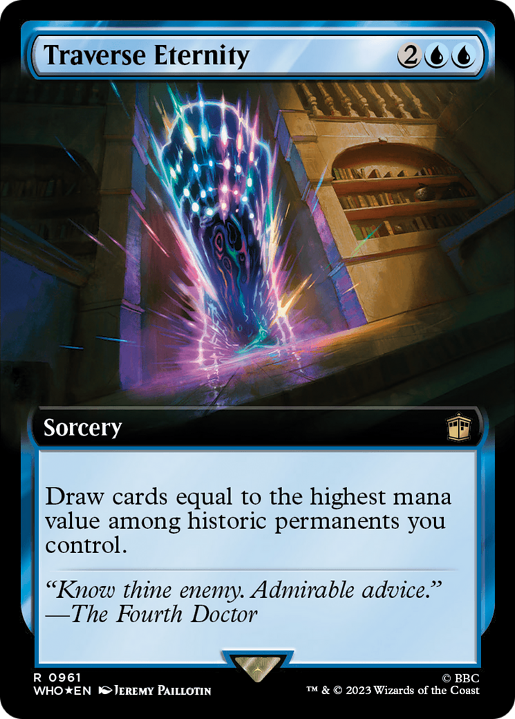 Traverse Eternity (Extended Art) (Surge Foil) [Doctor Who] | Gear Gaming Fayetteville