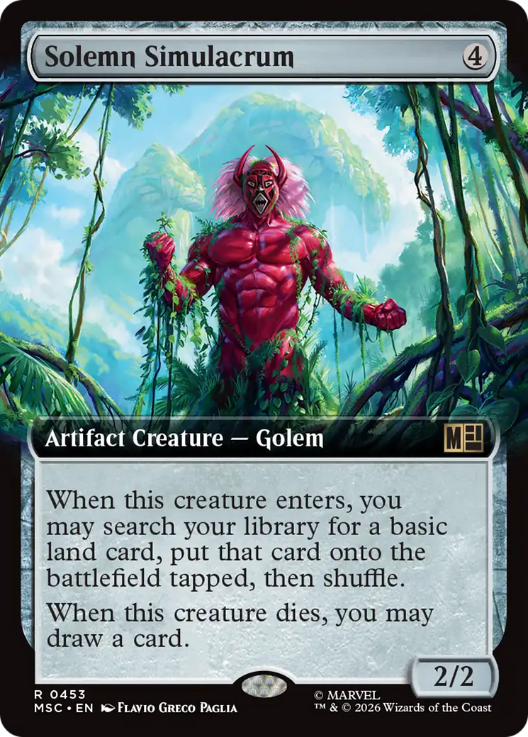 Solemn Simulacrum (Extended Art) [Marvel Super Heroes Commander] | Gear Gaming Fayetteville