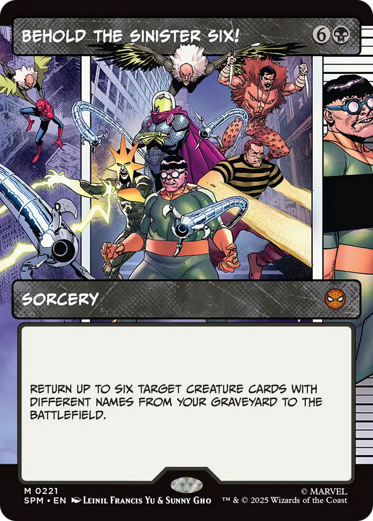 Behold the Sinister Six! (Borderless) [Marvel's Spider-Man] | Gear Gaming Fayetteville