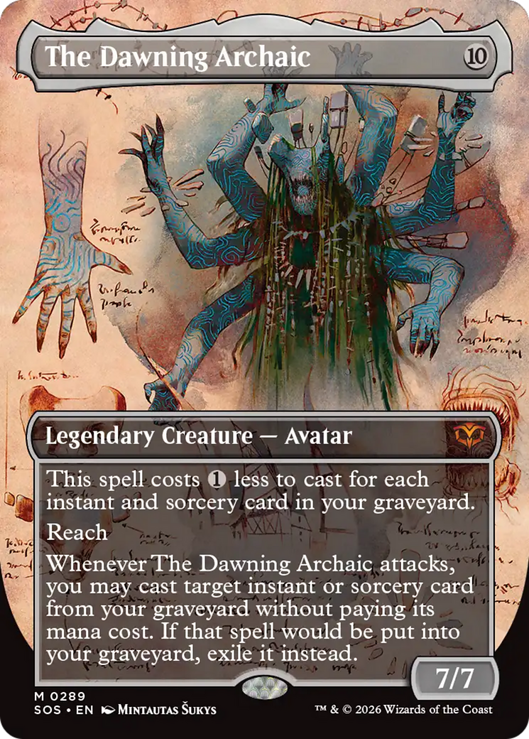 The Dawning Archaic (Borderless) [Secrets of Strixhaven] | Gear Gaming Fayetteville