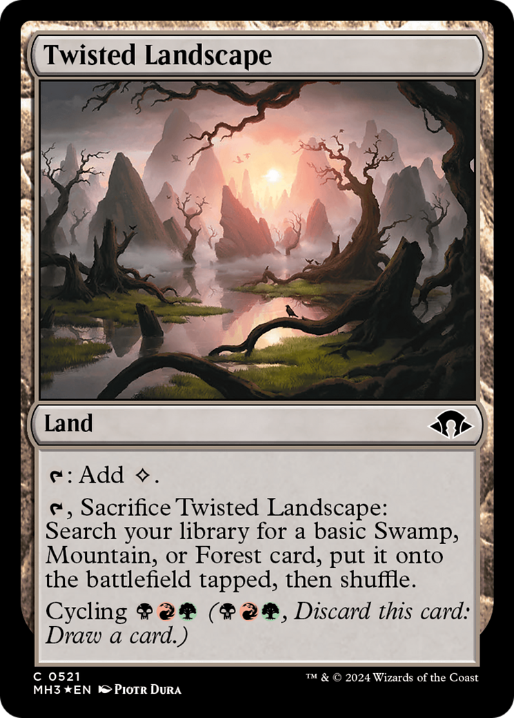 Twisted Landscape (Ripple Foil) [Modern Horizons 3] | Gear Gaming Fayetteville