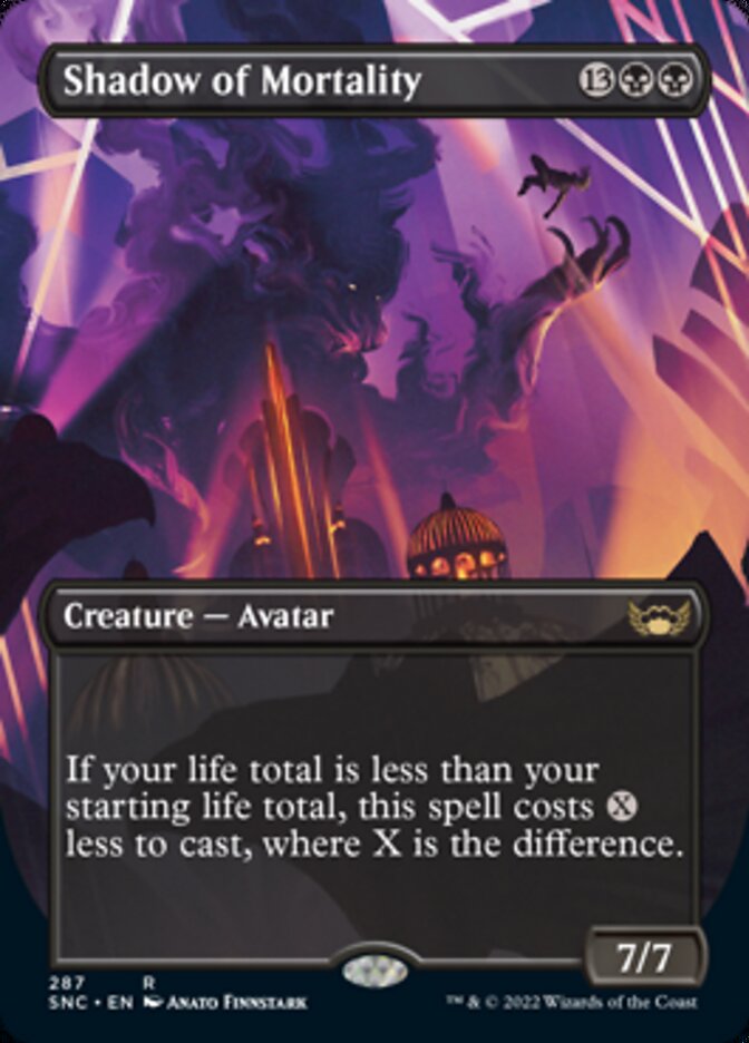 Shadow of Mortality (Borderless Alternate Art) [Streets of New Capenna] | Gear Gaming Fayetteville