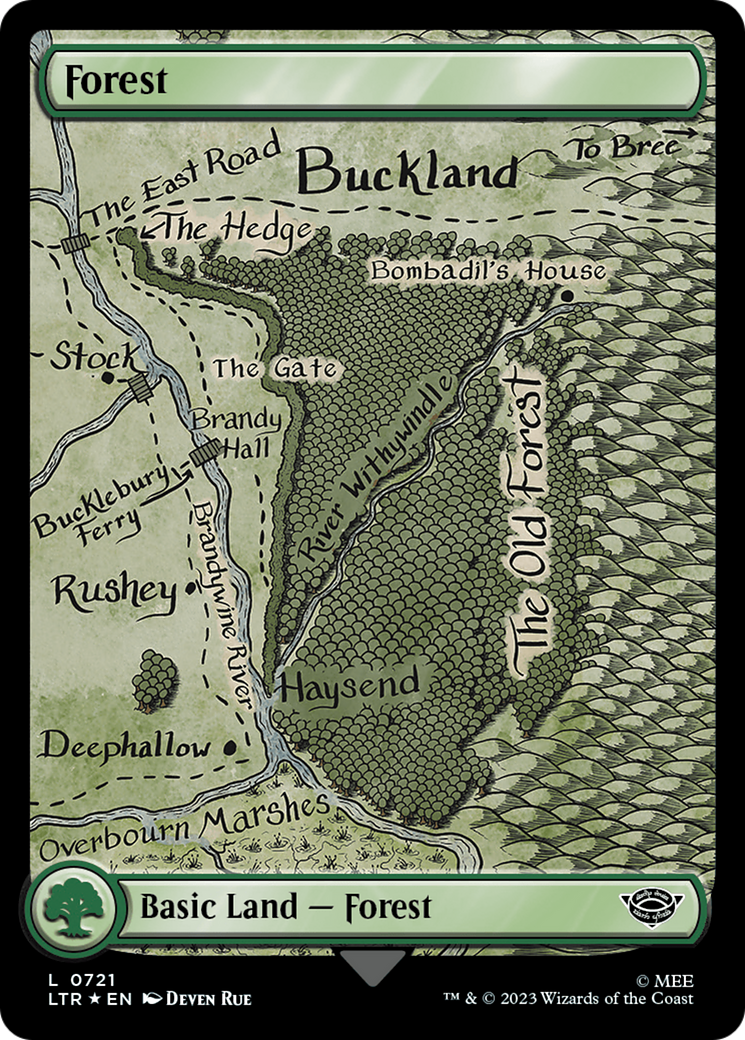 Forest (0721) (Surge Foil) [The Lord of the Rings: Tales of Middle-Earth] | Gear Gaming Fayetteville