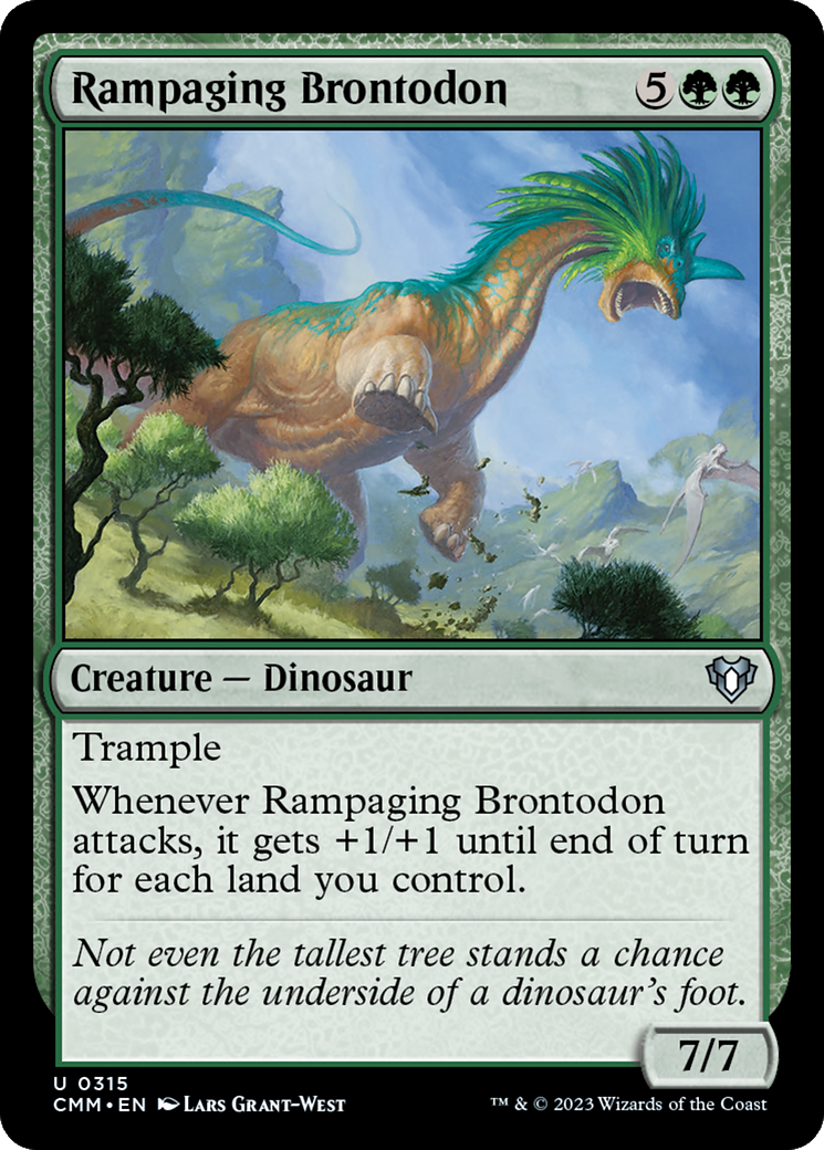 Rampaging Brontodon [Commander Masters] | Gear Gaming Fayetteville