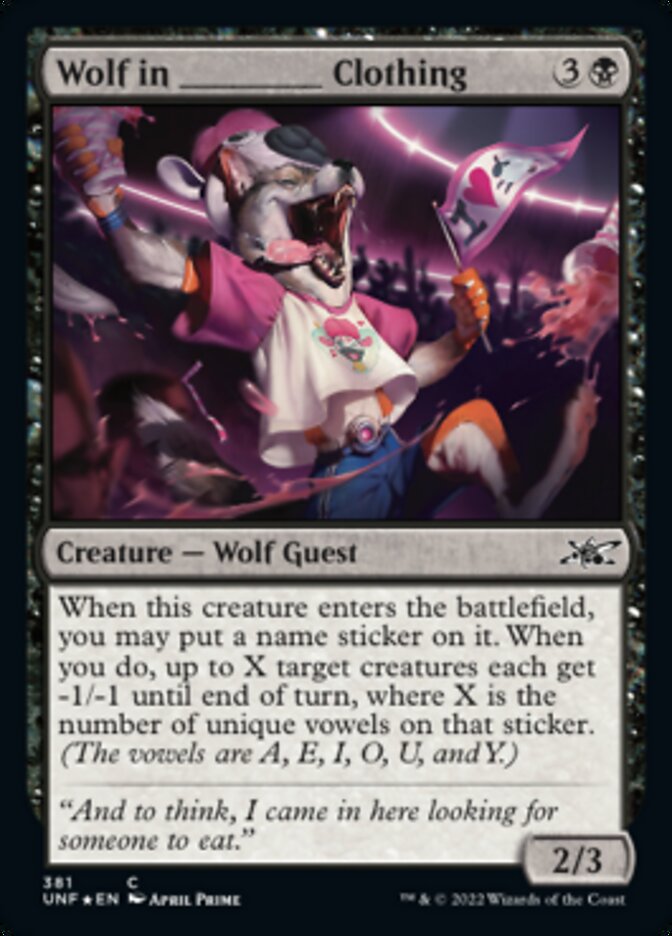 Wolf in _____ Clothing (Galaxy Foil) [Unfinity] | Gear Gaming Fayetteville