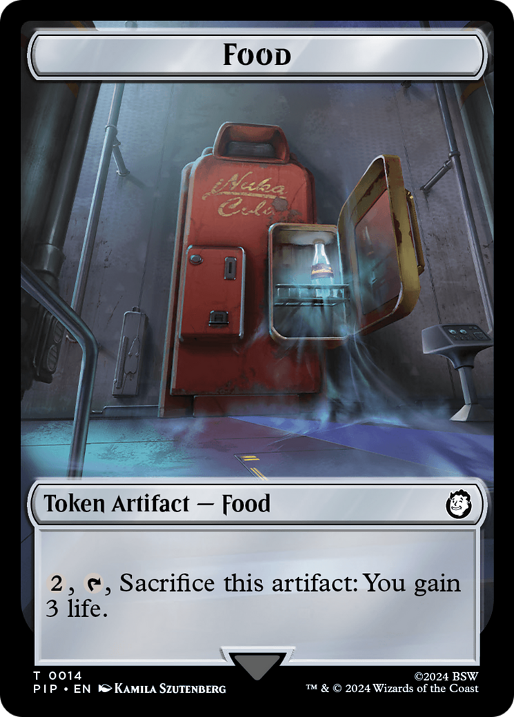 Human Knight // Food (0014) Double-Sided Token [Fallout Tokens] | Gear Gaming Fayetteville
