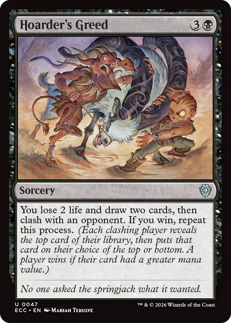 Hoarder's Greed [Lorwyn Eclipsed Commander] | Gear Gaming Fayetteville