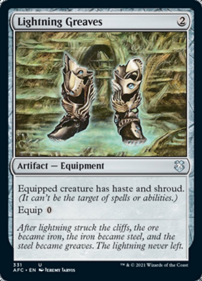 Lightning Greaves [Dungeons & Dragons: Adventures in the Forgotten Realms Commander] | Gear Gaming Fayetteville