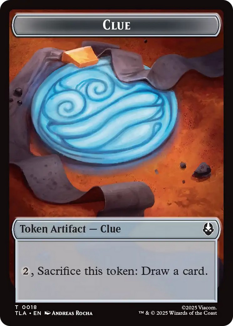 Clue (0018) // Food (0021) Double-Sided Tokens [Avatar: The Last Airbender Tokens] | Gear Gaming Fayetteville