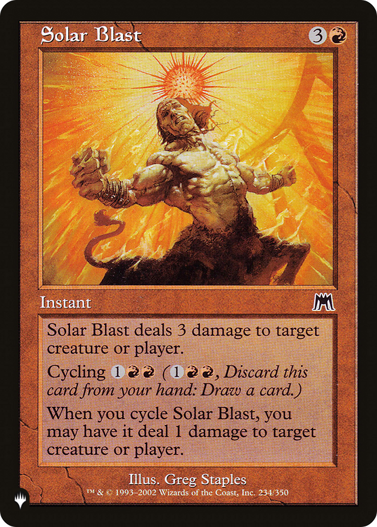 Solar Blast [The List Reprints] | Gear Gaming Fayetteville