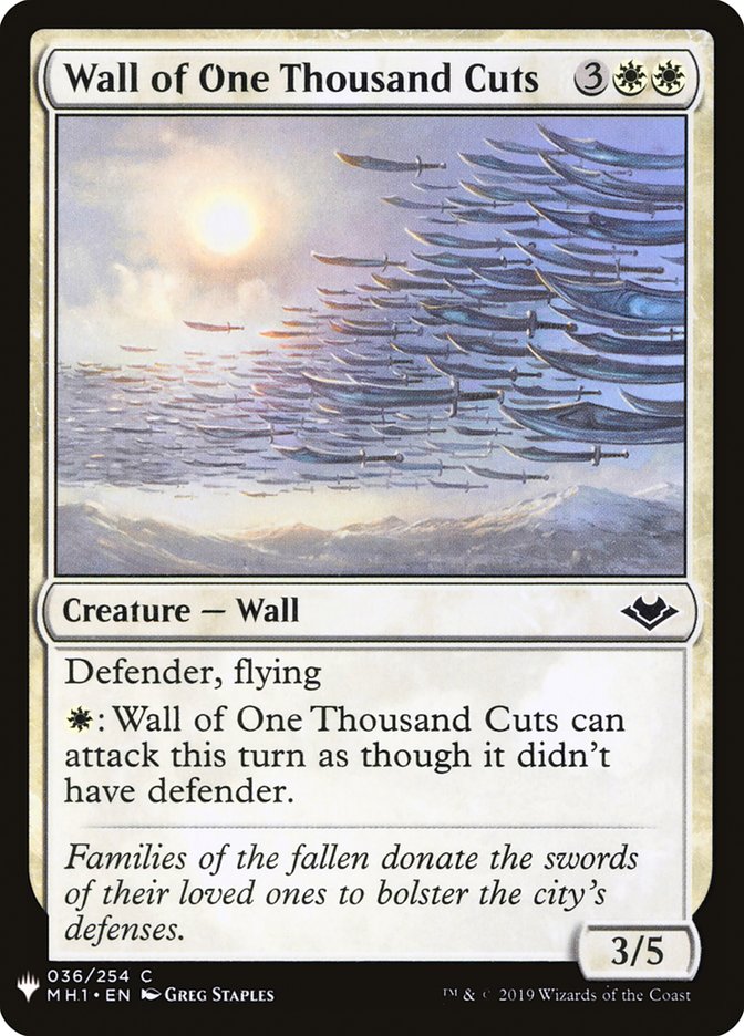 Wall of One Thousand Cuts [Mystery Booster] | Gear Gaming Fayetteville